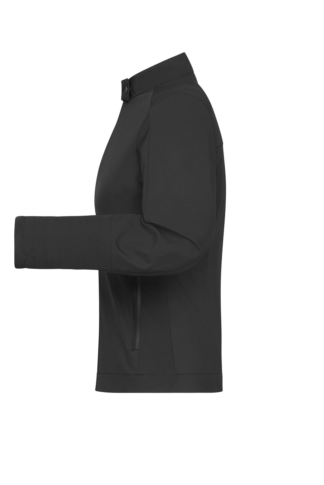 Jacke Damen Schwarz – Ladies' Softshell Jacket, Detailansicht