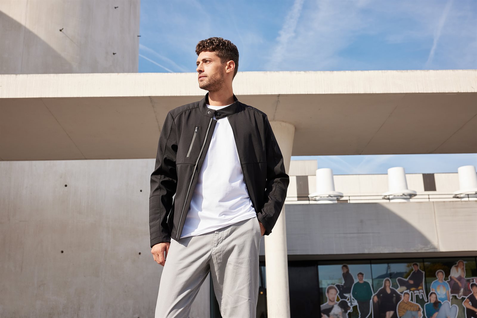 Jacke Herren – Men's Softshell Jacket, Detailansicht