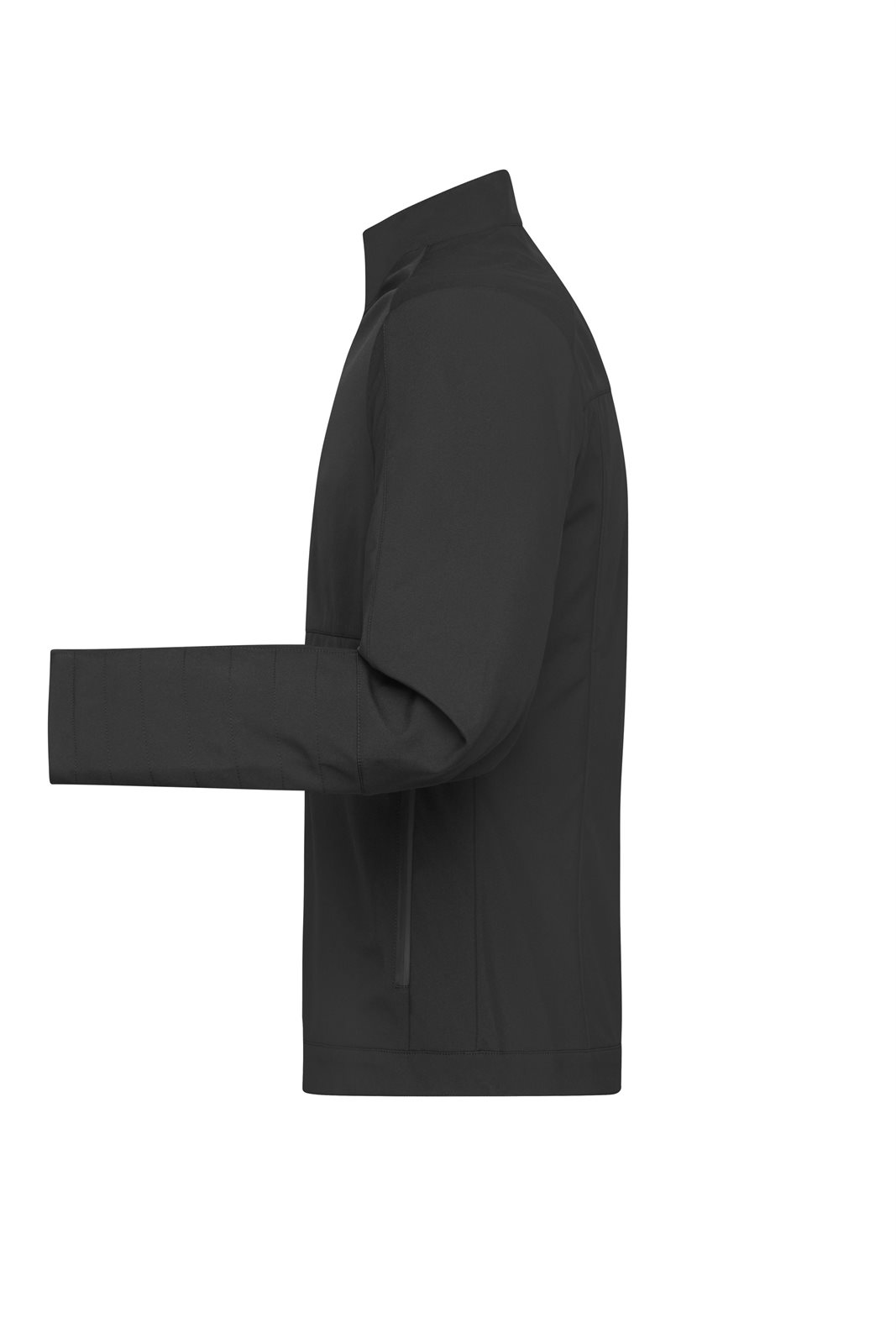 Jacke Herren Schwarz – Men's Softshell Jacket, Detailansicht