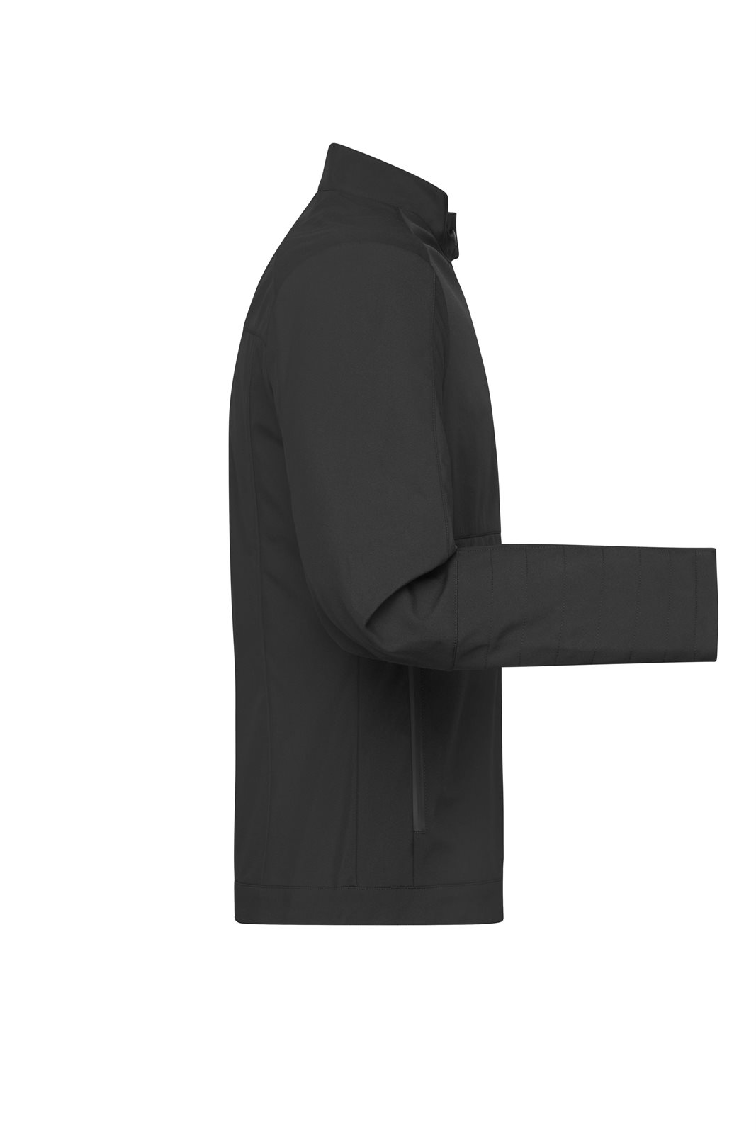 Jacke Herren Schwarz – Men's Softshell Jacket, Detailansicht