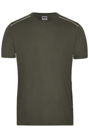 T-Shirt Herren Schwarz – Men's Workwear T-Shirt - SOLID -   OCS Blended