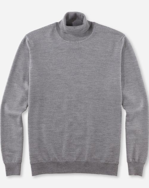 Pullover Herren Silbergrau – OLYMP Casual Strick Modern Fit