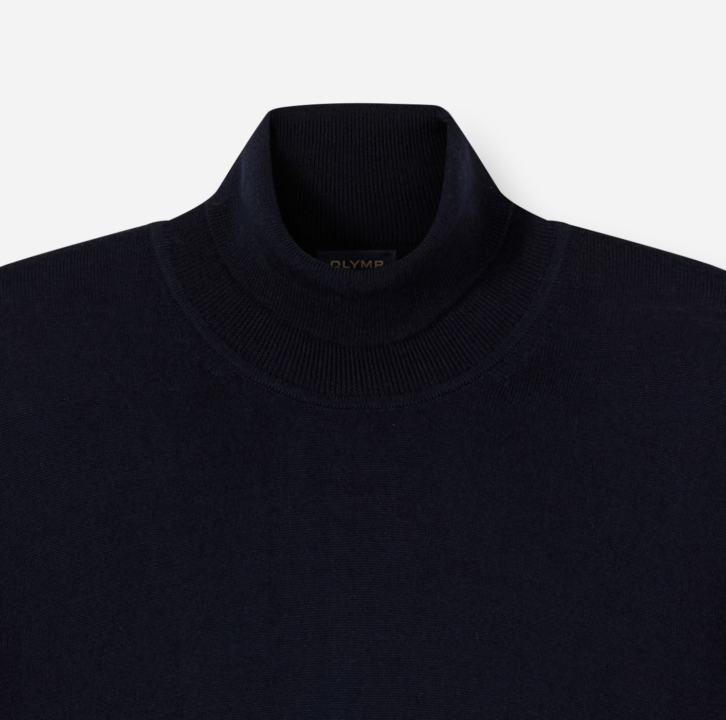 Pullover Herren Marine – OLYMP Casual Strick Modern Fit, Detailansicht