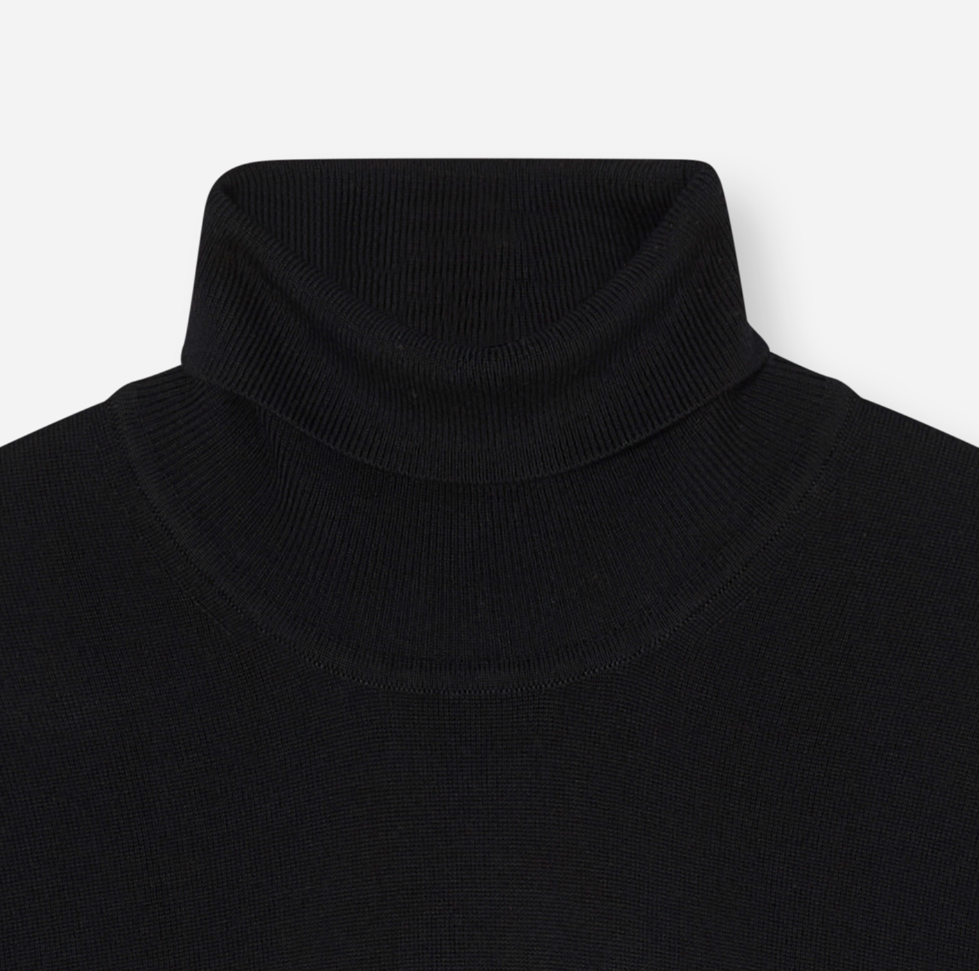 Pullover Herren Schwarz – OLYMP Casual Strick Modern Fit, Detailansicht