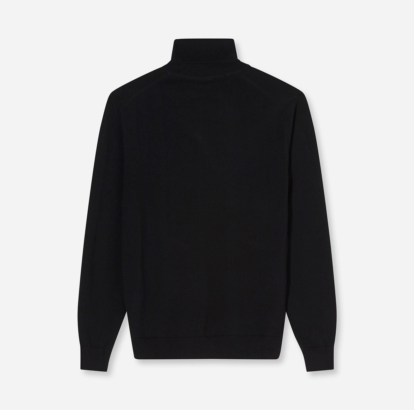 Pullover Herren Schwarz – OLYMP Casual Strick Modern Fit, Detailansicht