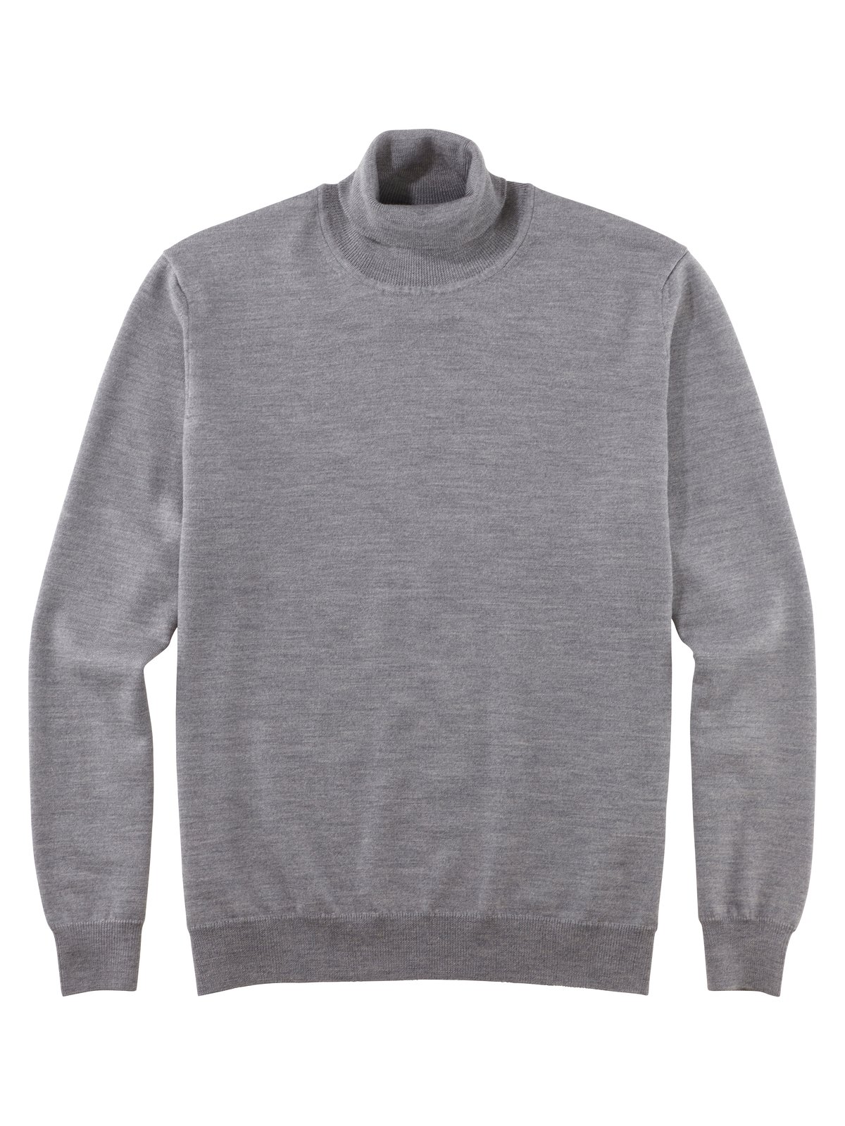 Pullover Herren Silbergrau – OLYMP Casual Strick Modern Fit, Detailansicht