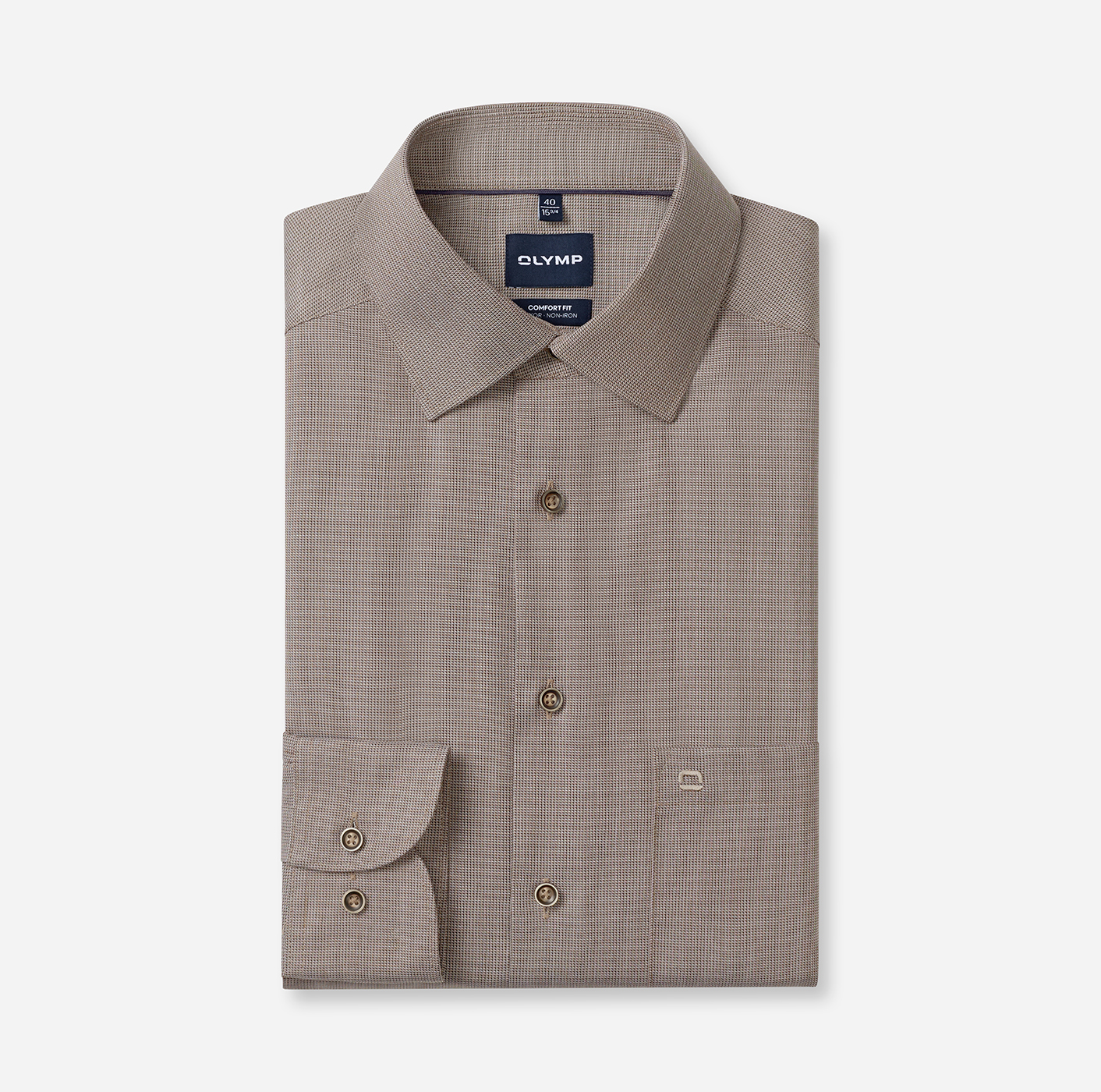 Hemd Herren Braun – Luxor cf D.2118 Comfort Fit