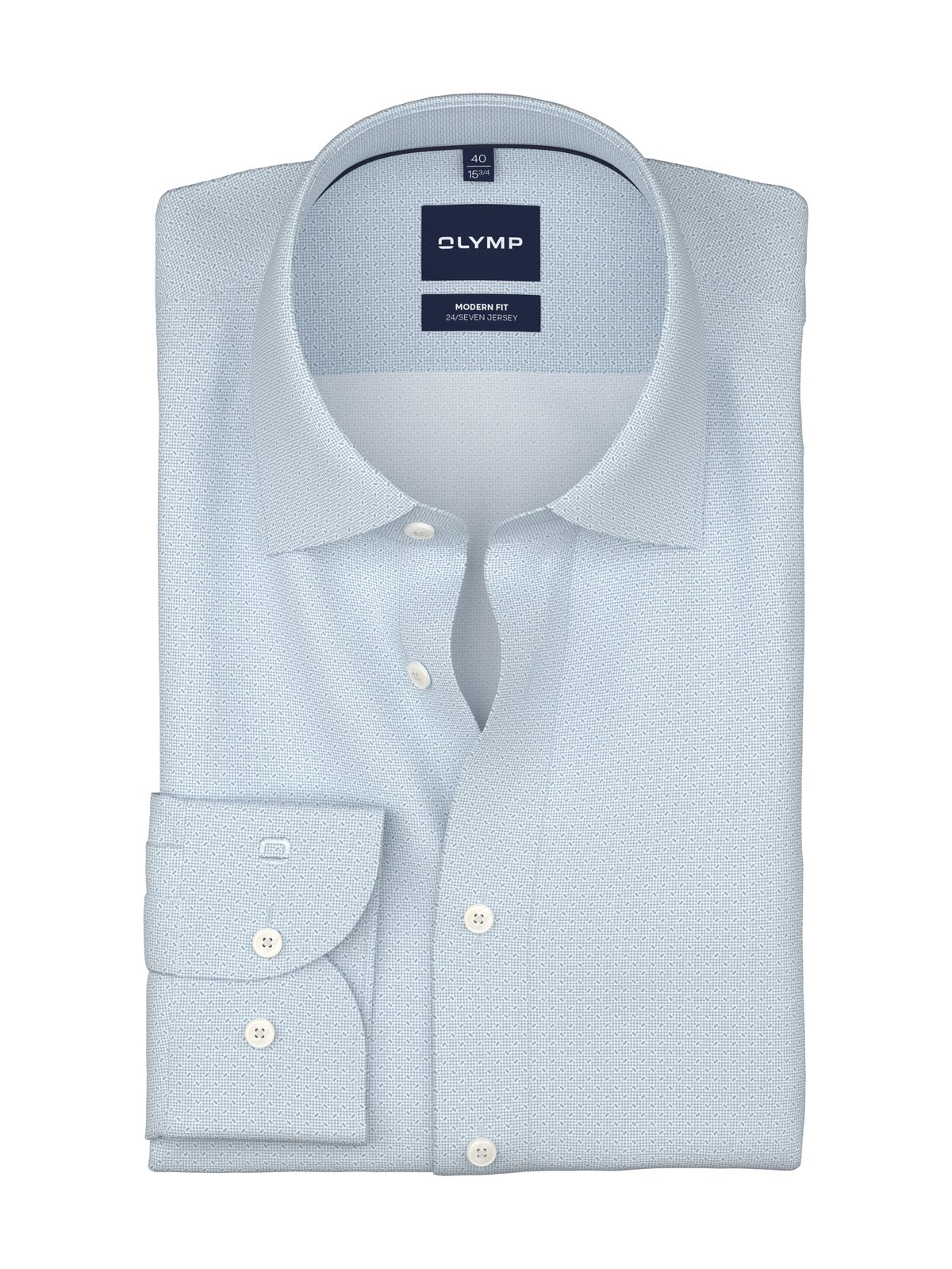 Hemd Herren Bleu – 24/7 Luxor mf D.2352 o.T. Modern Fit, Detailansicht