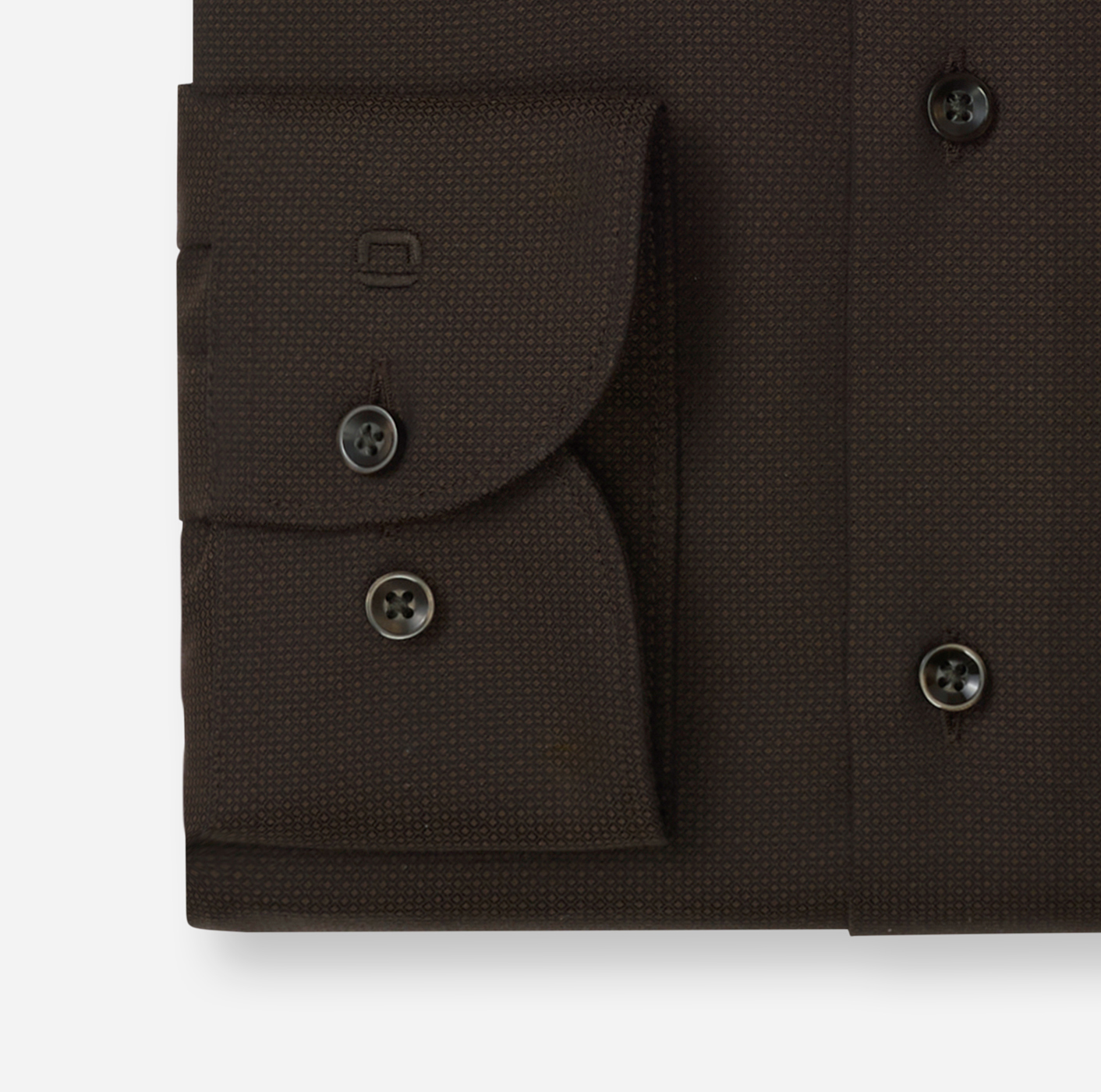 Hemd Herren Schwarzbraun – Luxor mf D.2107 o.T. Modern Fit, Detailansicht