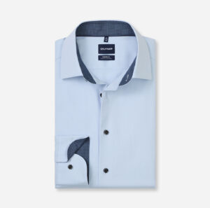 Hemd Herren Bleu – OLYMP Luxor 24/Seven Modern Fit