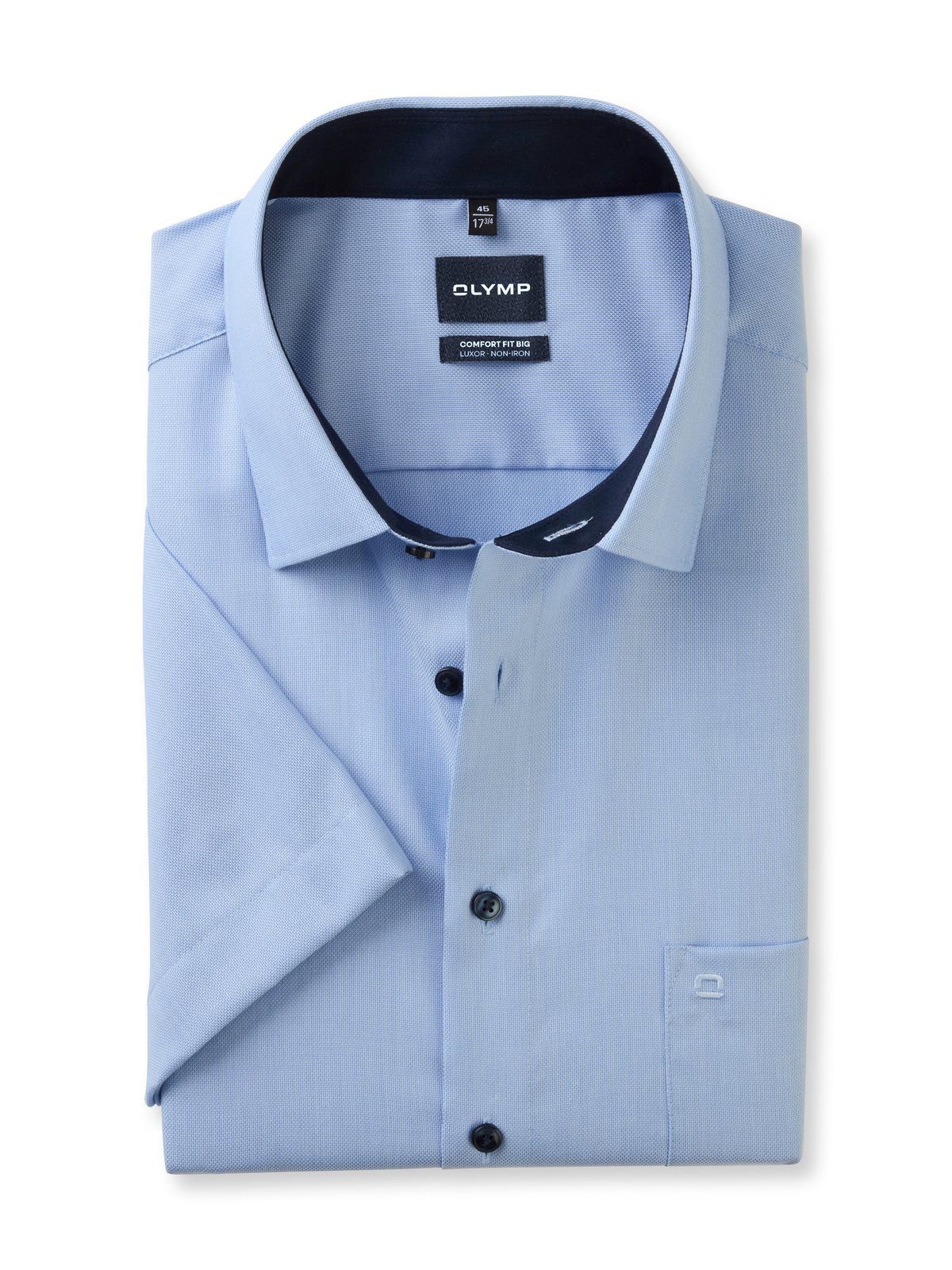 Hemd Herren Hellblau – OLYMP Luxor Comfort Fit Big, Detailansicht