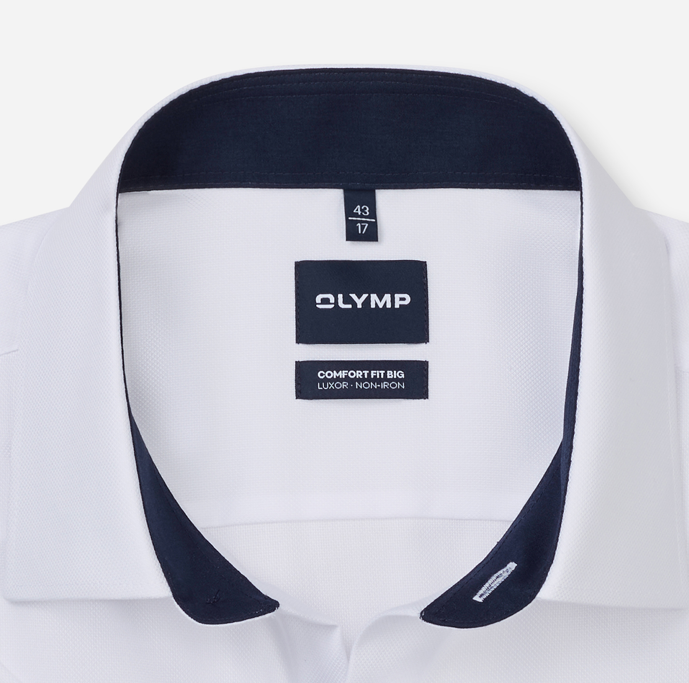 Hemd Herren Weiß – OLYMP Luxor Comfort Fit Big, Detailansicht