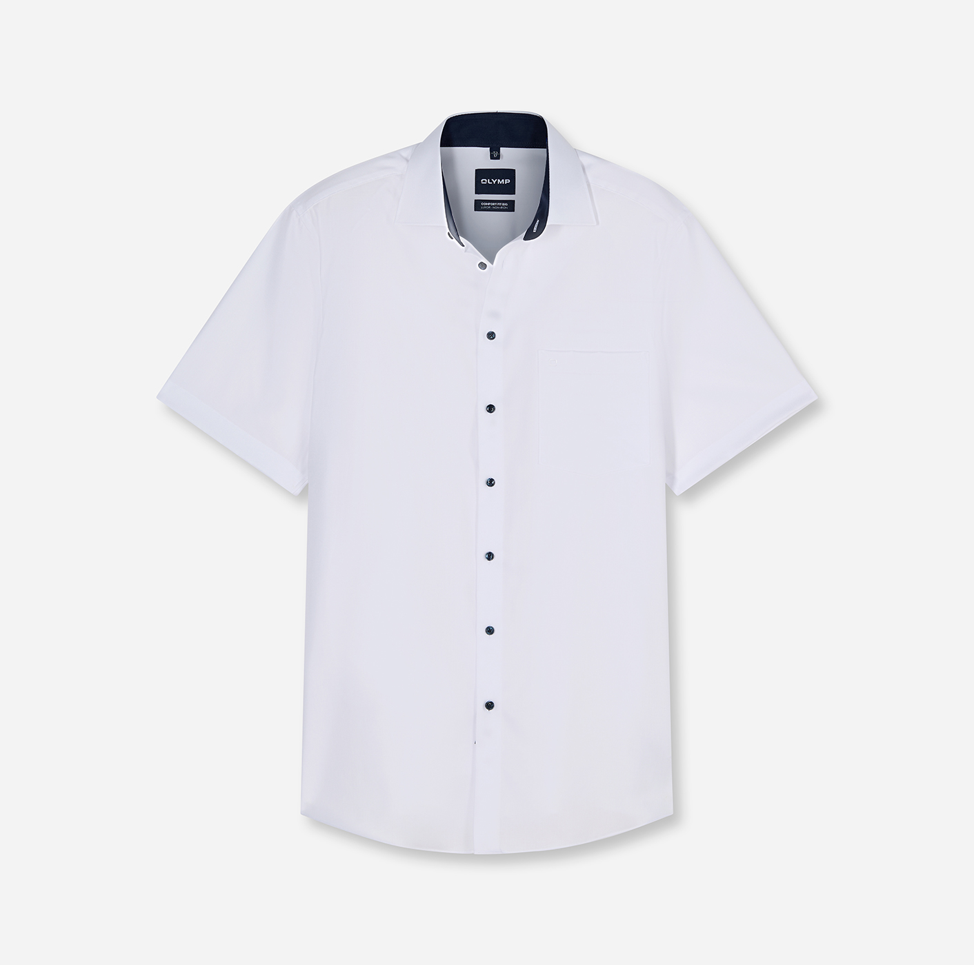 Hemd Herren Weiß – OLYMP Luxor Comfort Fit Big, Detailansicht