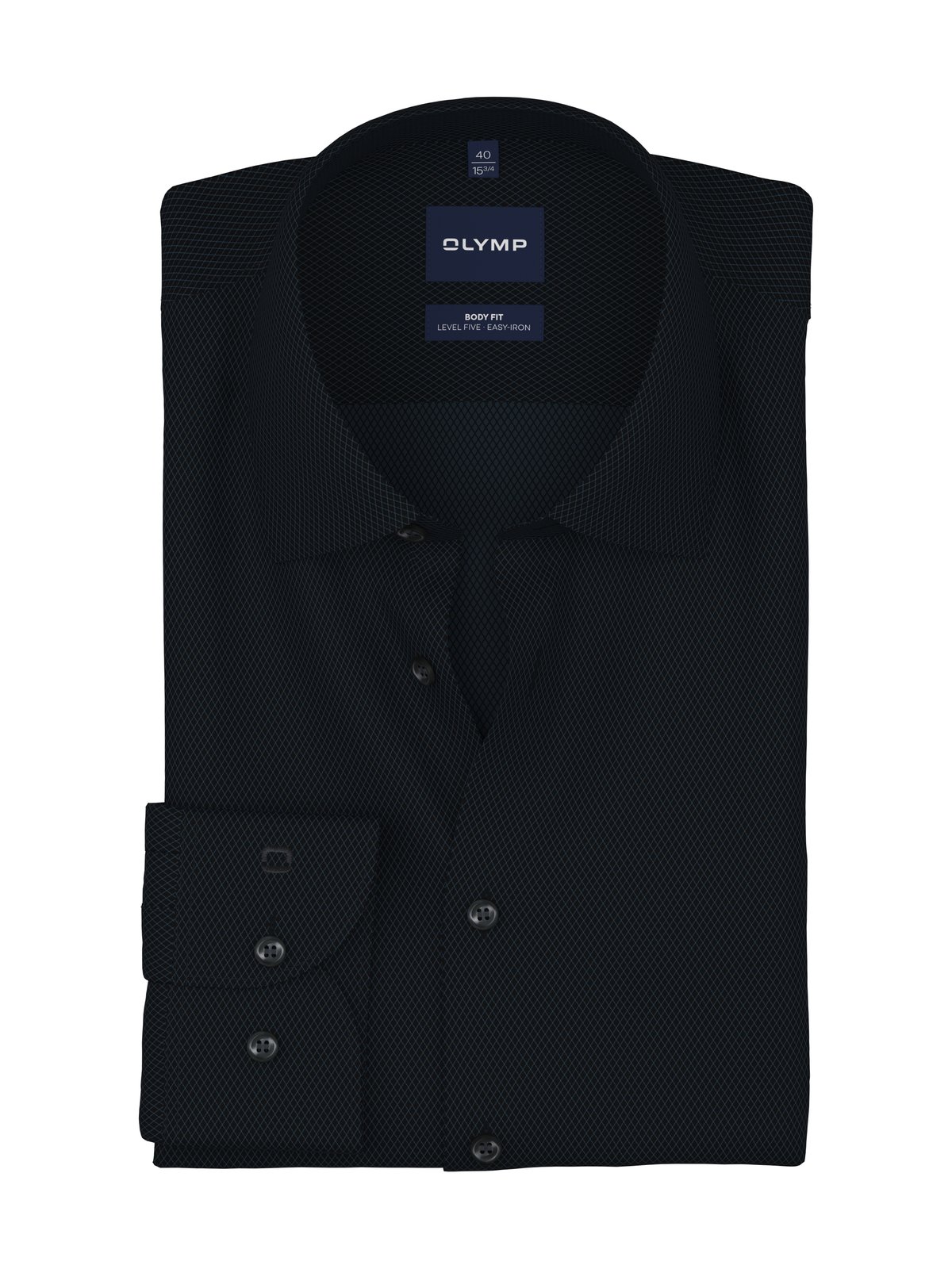 Hemd Herren Marine – Level 5 b.f. D.2204 Body Fit, Detailansicht