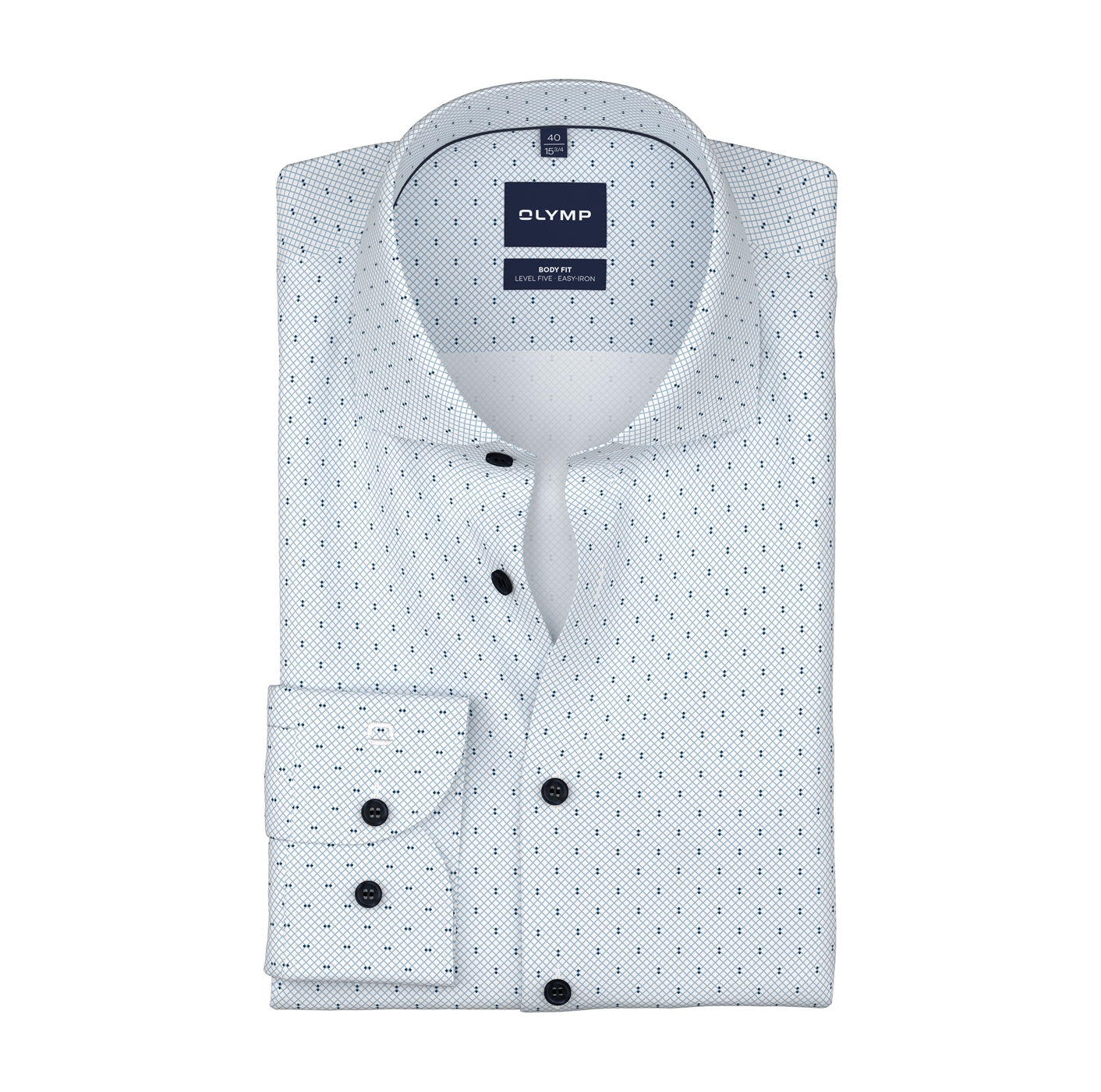 Hemd Herren Bleu – Level 5 b.f. D.2216 Body Fit