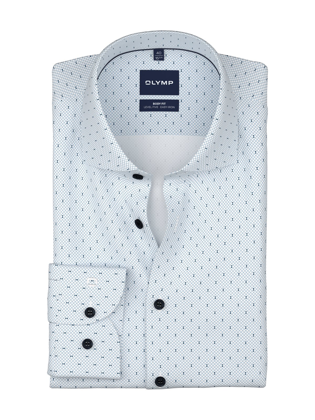 Hemd Herren Bleu – Level 5 b.f. D.2216 Body Fit, Detailansicht