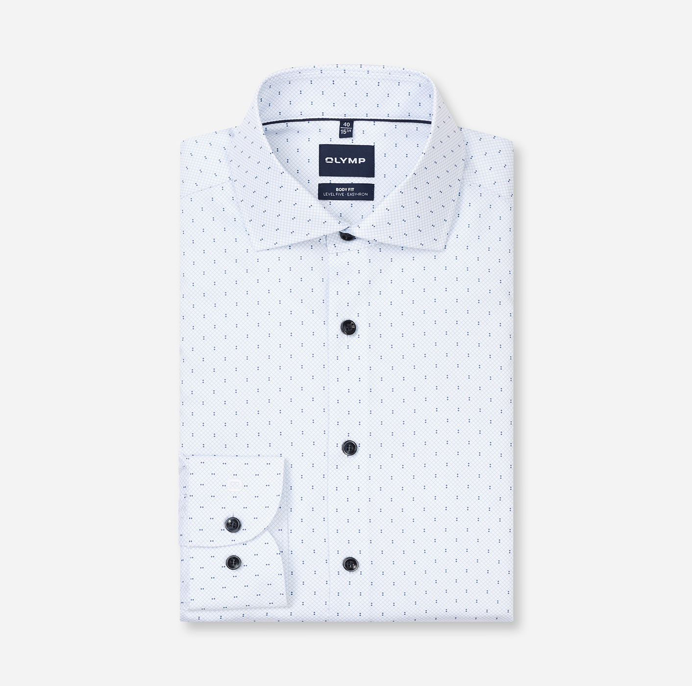 Hemd Herren Bleu – Level 5 b.f. D.2216 Body Fit, Detailansicht