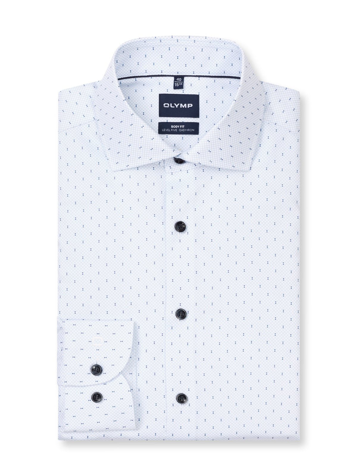 Hemd Herren Bleu – Level 5 b.f. D.2216 Body Fit, Detailansicht