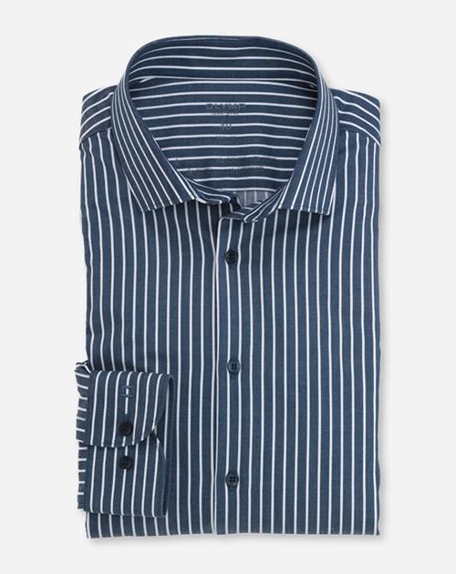Hemd Herren Marine – Level 5 b.f. D.2218 Body Fit, Detailansicht