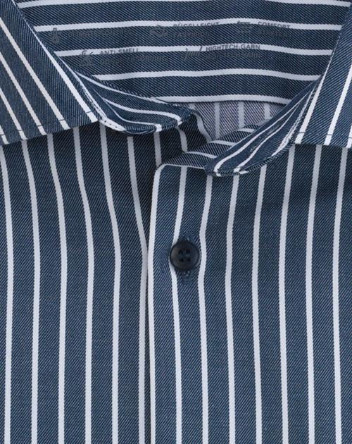 Hemd Herren Marine – Level 5 b.f. D.2218 Body Fit, Detailansicht