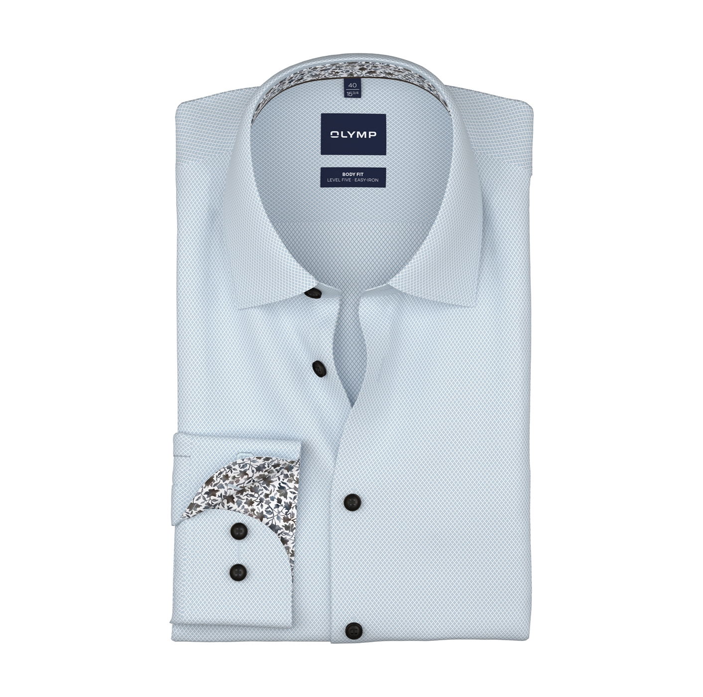 Hemd Herren Bleu – OLYMP Level Five 24/Seven Body Fit
