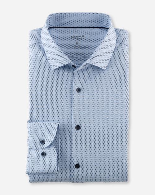 Hemd Herren Bleu – OLYMP Level Five 24/Seven Body Fit, Detailansicht