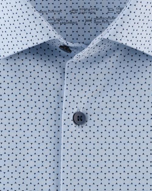 Hemd Herren Bleu – OLYMP Level Five 24/Seven Body Fit, Detailansicht