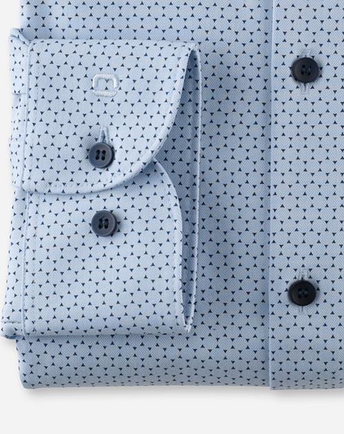 Hemd Herren Bleu – OLYMP Level Five 24/Seven Body Fit, Detailansicht