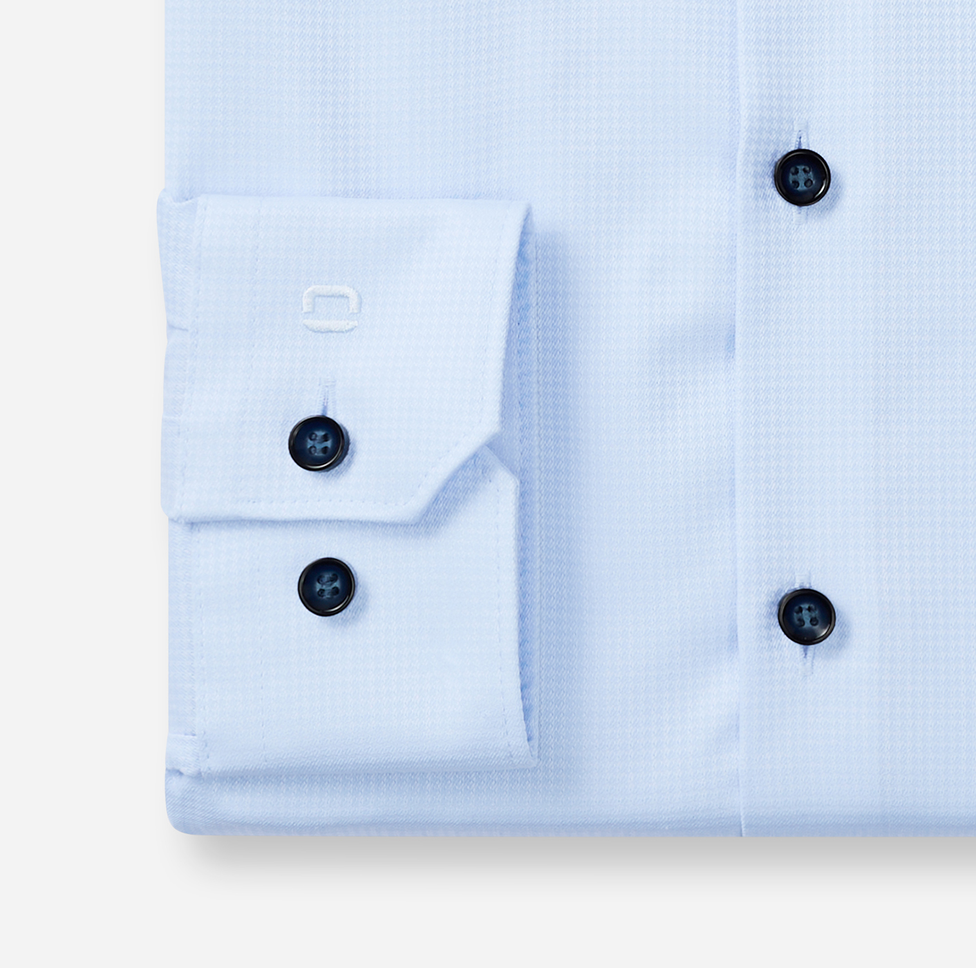 Hemd Herren Bleu – No 6 six D.2217 Super Slim, Detailansicht