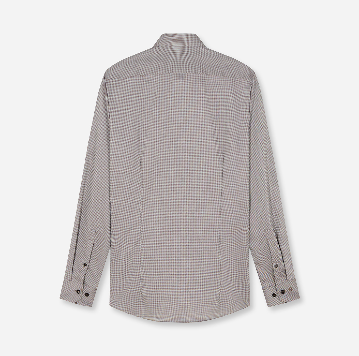 Hemd Herren Braun – No 6 six D.2217 Super Slim, Detailansicht