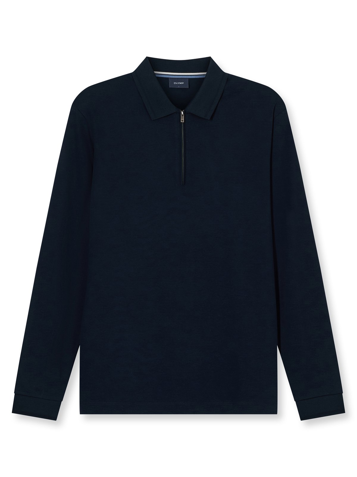 Poloshirt Herren Marine – OLYMP Casual Wirk Regular Fit, Detailansicht