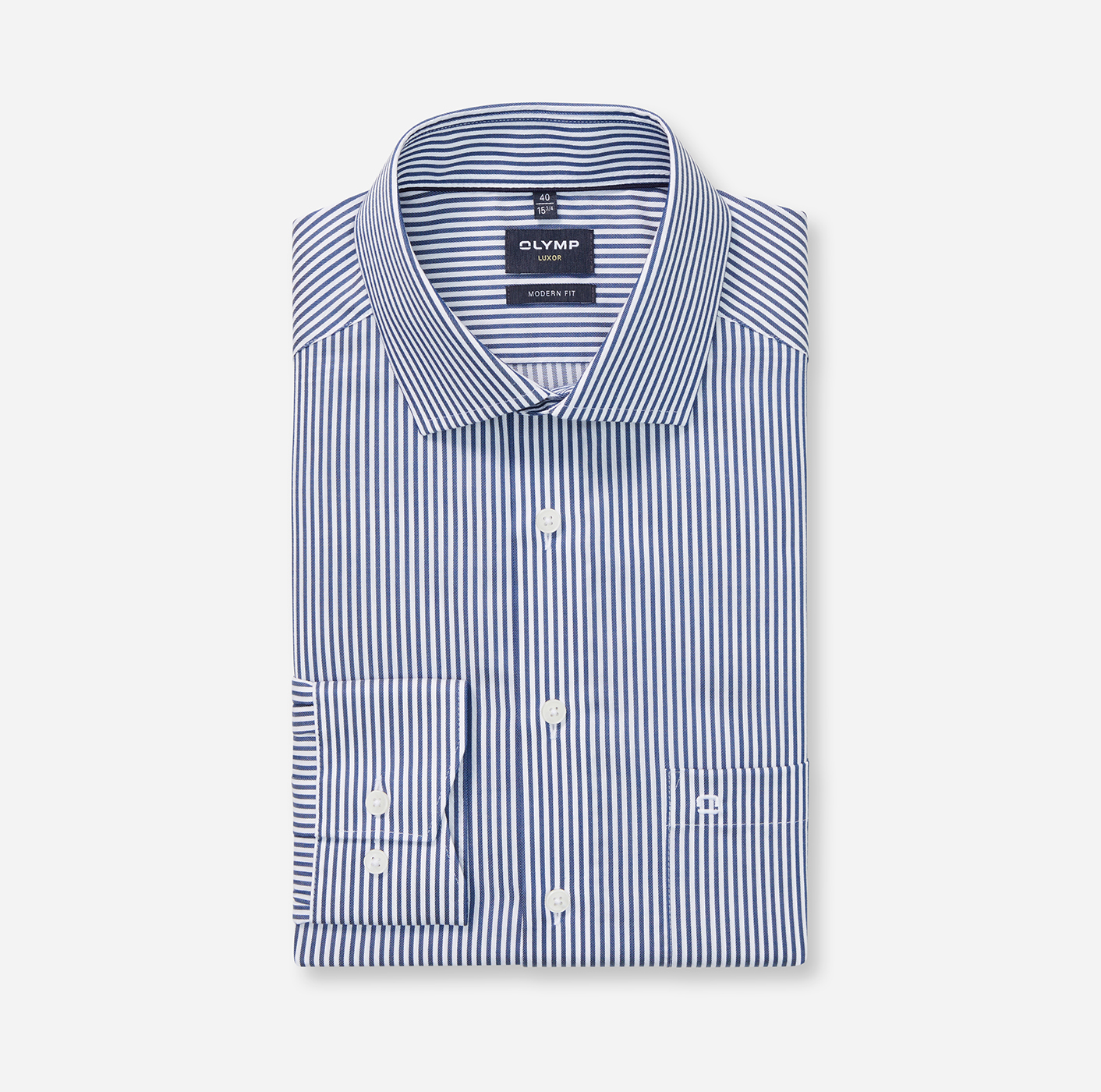 Hemd Herren Marine – Luxor mf D.7168 Modern Fit, Detailansicht