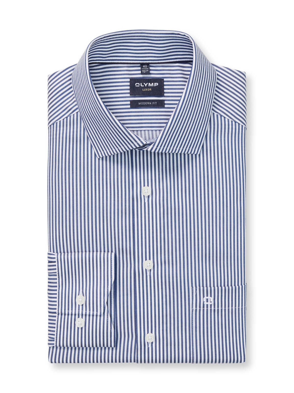 Hemd Herren Marine – Luxor mf D.7168 Modern Fit, Detailansicht