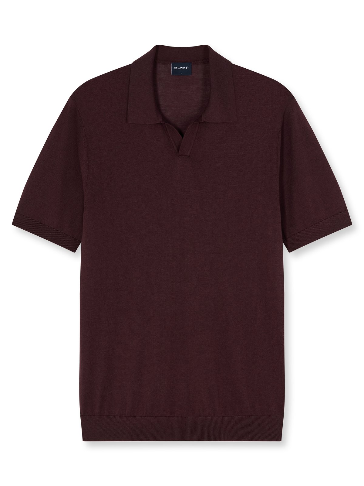Pullover Herren Bordeaux – OLYMP Casual Strick Regular Fit, Detailansicht
