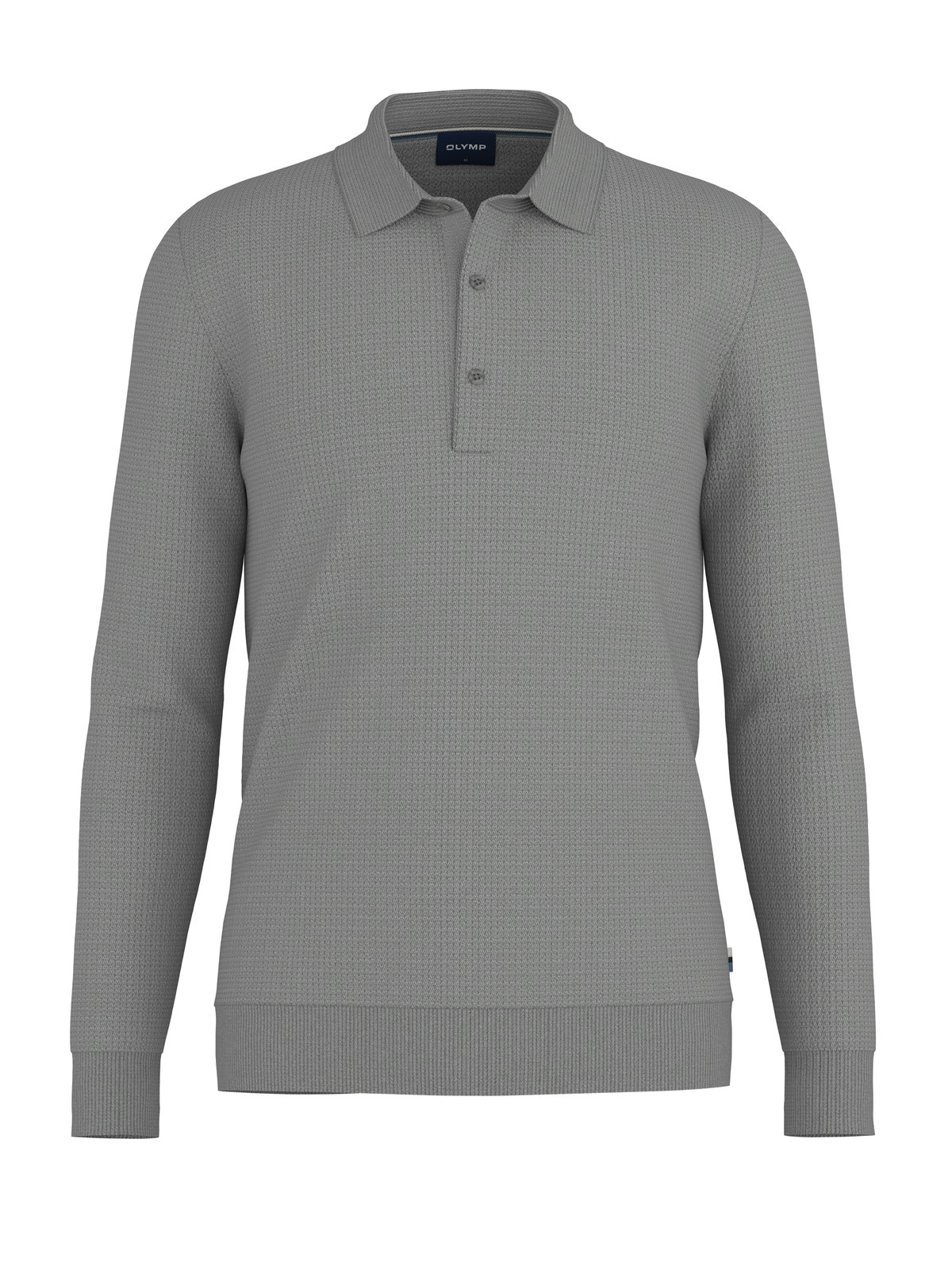 Pullover Herren Grau – OLYMP Casual Strick, Detailansicht