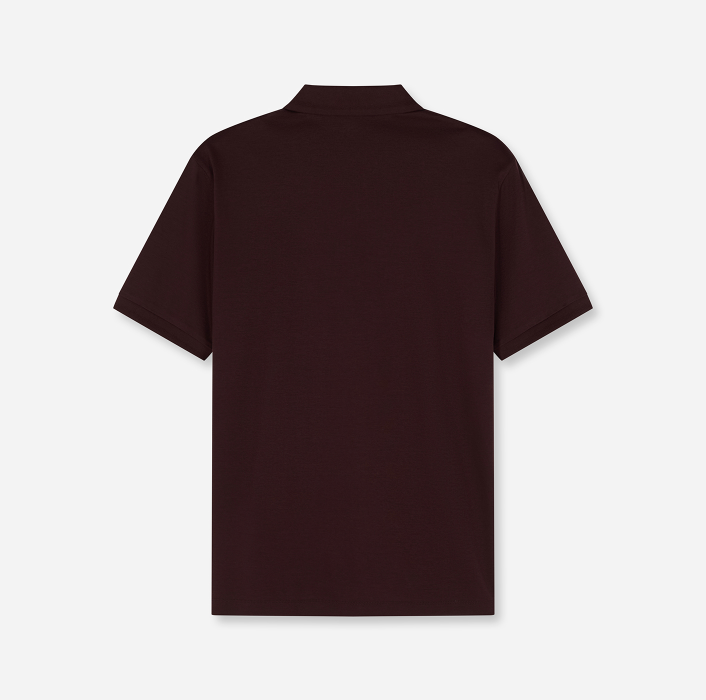 Poloshirt Herren Bordeaux – OLYMP Casual Wirk Regular Fit, Detailansicht