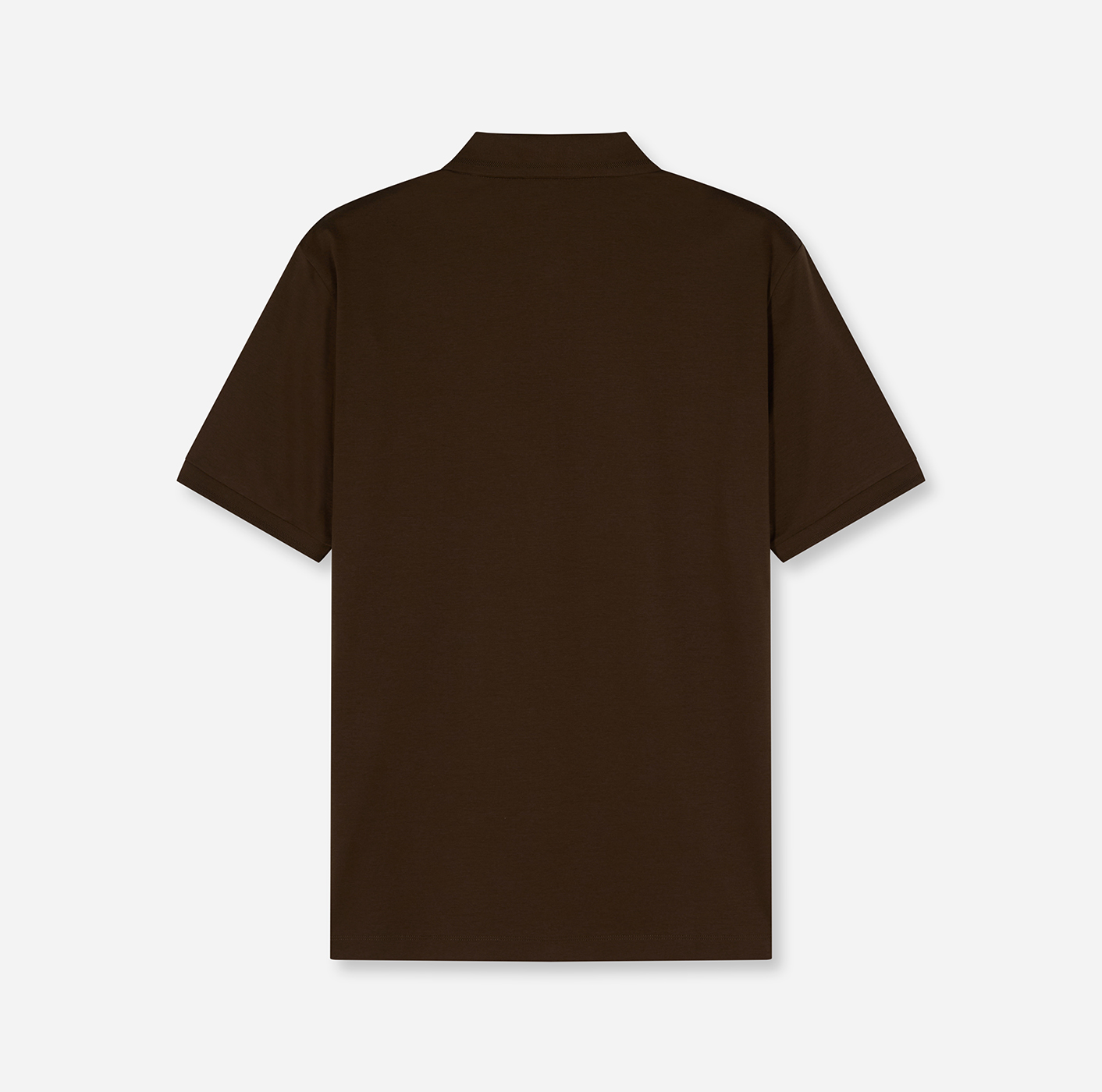 Poloshirt Herren Braun – OLYMP Casual Wirk Regular Fit, Detailansicht