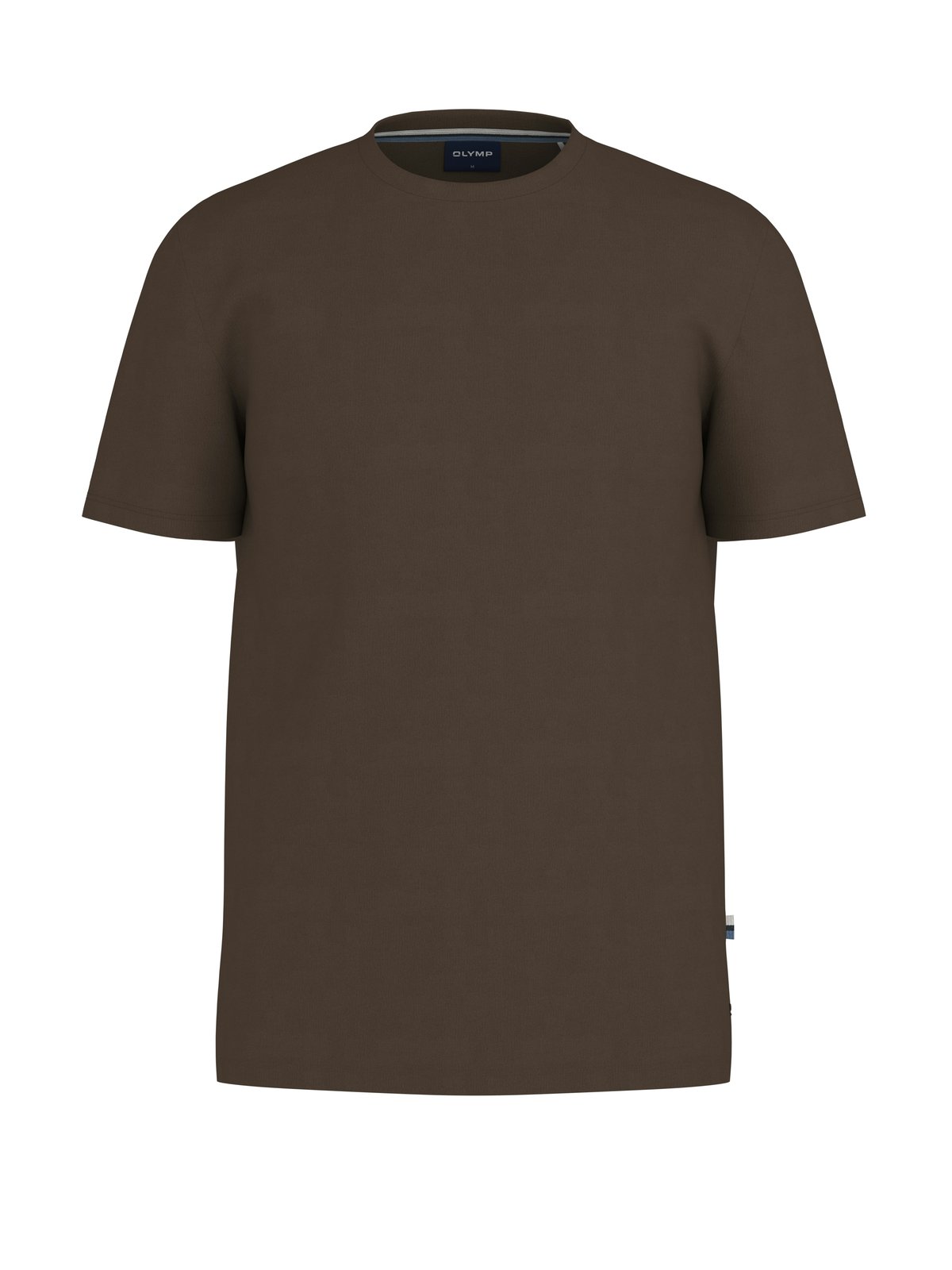T-Shirt Herren Braun – OLYMP Casual Wirk, Detailansicht