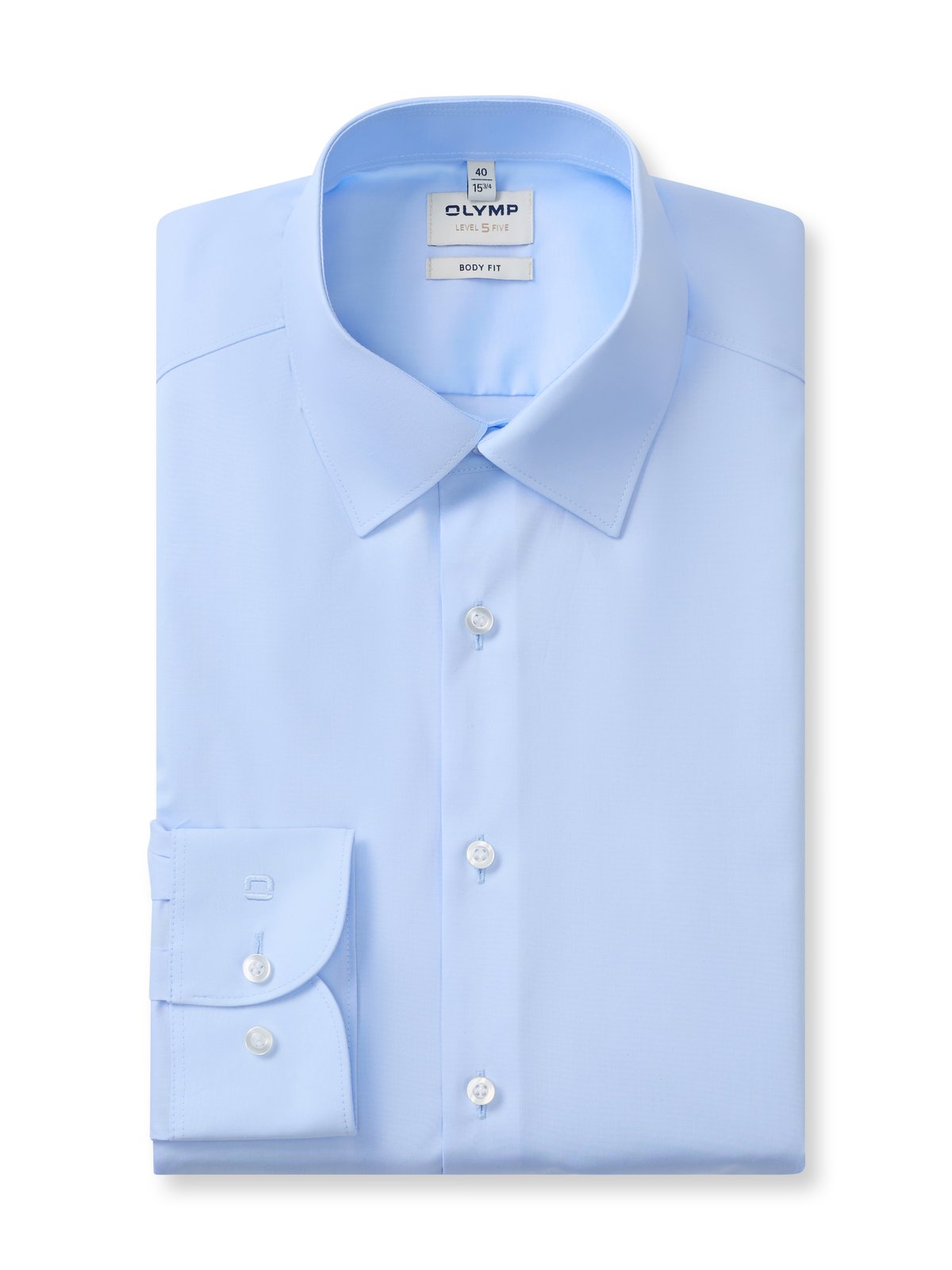 Hemd Herren Blau – OLYMP Level Five Body Fit, Detailansicht