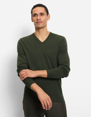 Pullover Herren Hellbeige – OLYMP Casual Strick Regular Fit