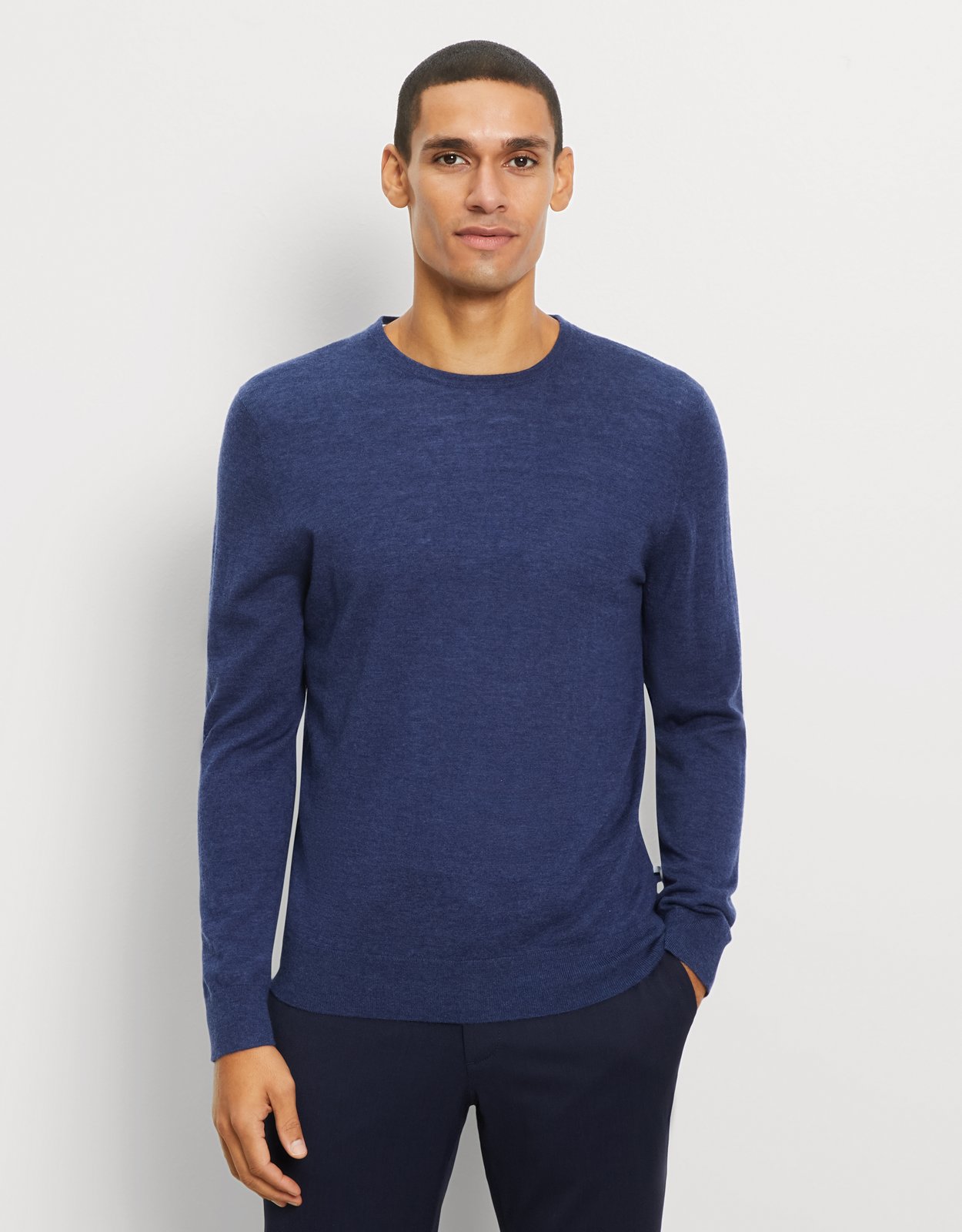 Pullover Herren Nougat – OLYMP Casual Strick Body Fit