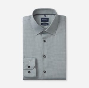Hemd Herren Grau-grün – OLYMP No. Six Super Slim