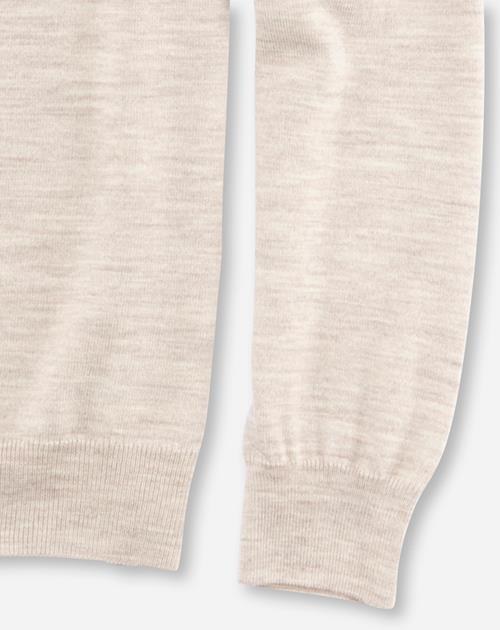 Pullover Herren Hellbeige – OLYMP Casual Strick Regular Fit, Detailansicht