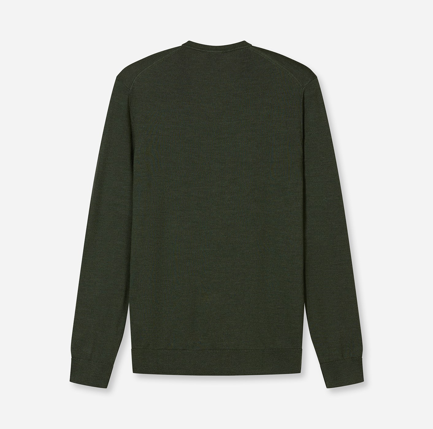 Pullover Herren Oliv – OLYMP Casual Strick Regular Fit, Detailansicht