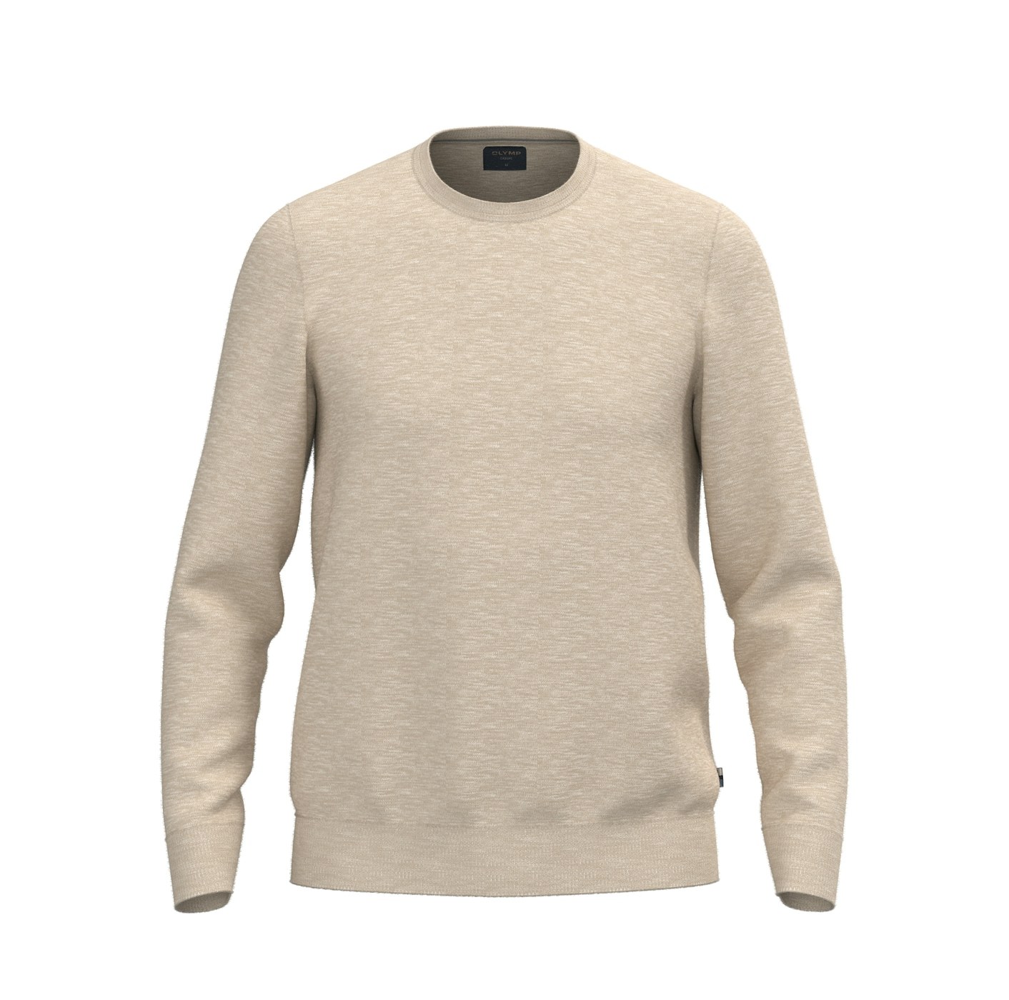 Pullover Herren Hellbeige – OLYMP Casual Strick Modern Fit, Detailansicht