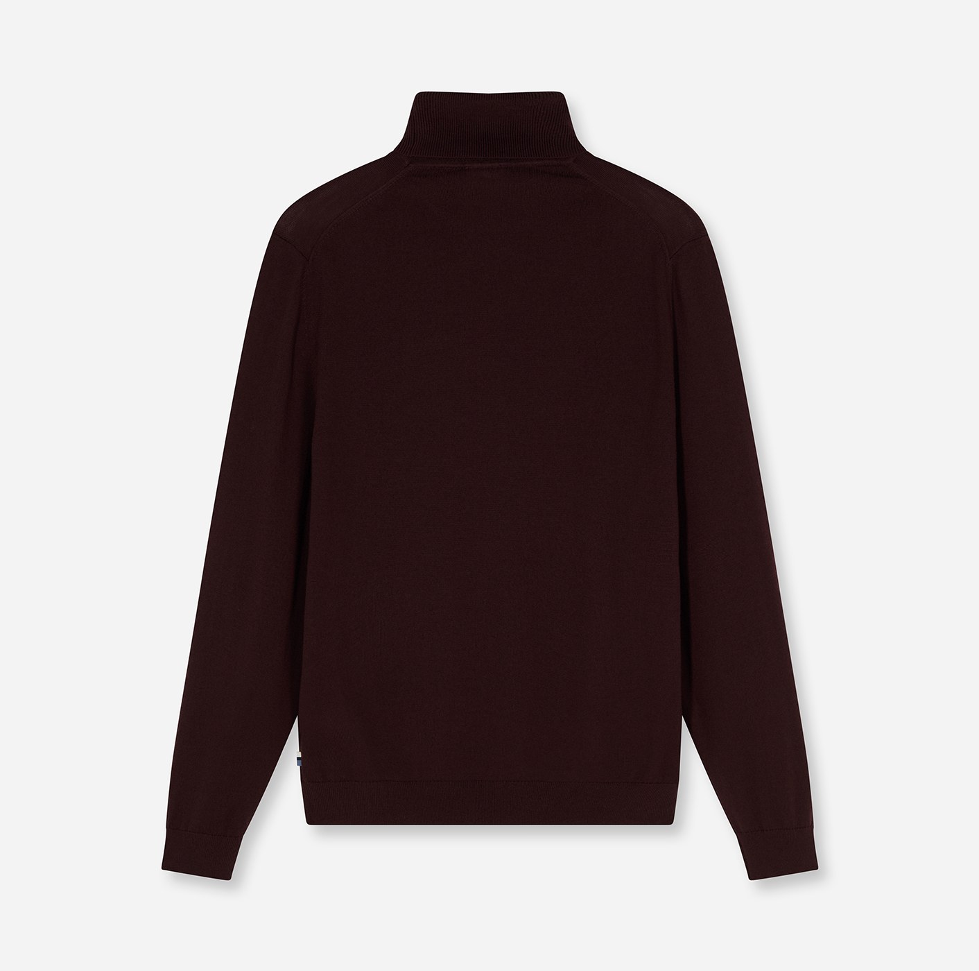 Pullover Herren Bordeaux – OLYMP Casual Strick Modern Fit, Detailansicht