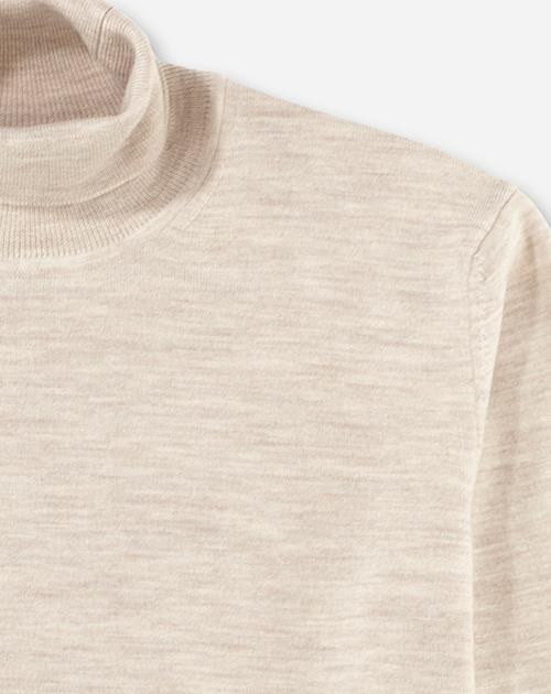Pullover Herren Hellbeige – OLYMP Casual Strick Modern Fit, Detailansicht