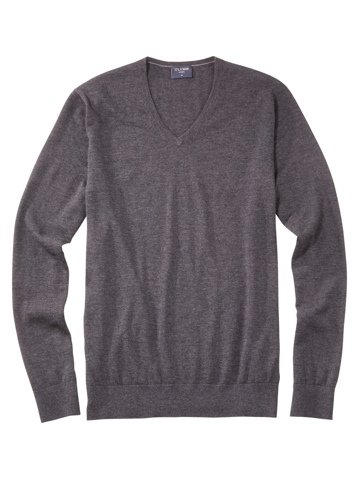 Pullover Herren Anthrazit – OLYMP Casual Strick Regular Fit