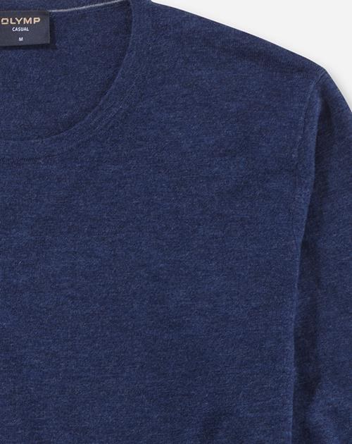 Pullover Herren Royal – OLYMP Casual Strick Body Fit, Detailansicht