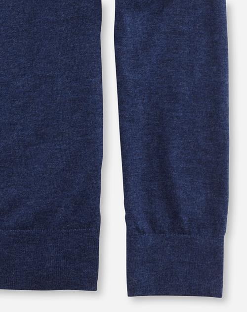 Pullover Herren Royal – OLYMP Casual Strick Body Fit, Detailansicht